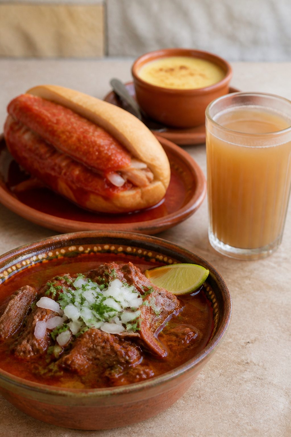 Otras secciones : Comida tapatía: birria, torta ahogada, tejuino y jericalla